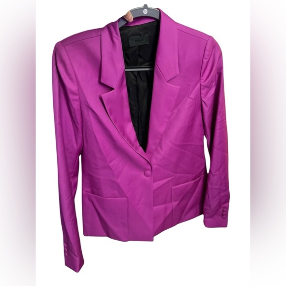 RtA Sasha Jacket Blazer Magenta Pink Purple - Picture 3 of 7